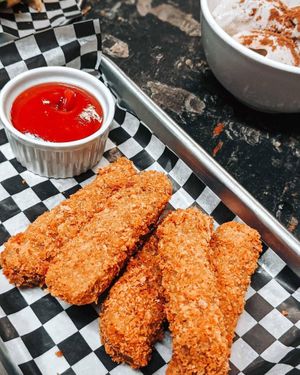 Chick’n strips option for kids at The Very Good Butchers in Victoria