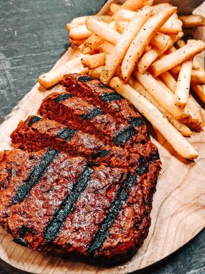 Steak and Fries at The Very Good Butchers in Victoria