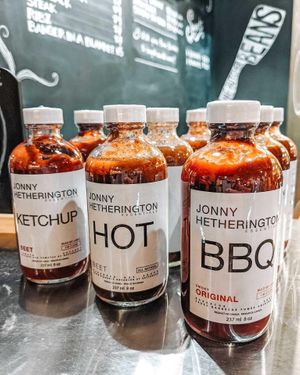 Sauces at The Very Good Butchers in Victoria