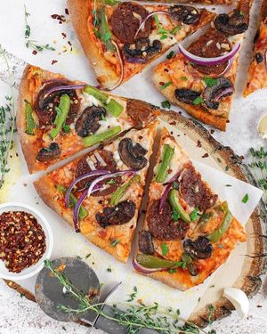 Pizza at The Very Good Butchers in Victoria