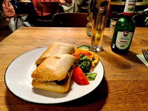 BBQ Tempeh Sandwich at SIGGIS v/gan dine & co. in Munich