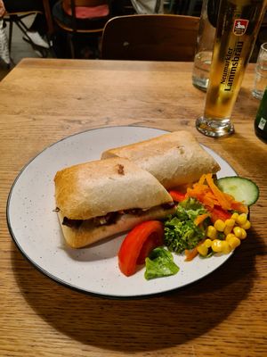 BBQ Tempeh Sandwich at SIGGIS v/gan dine & co. in Munich