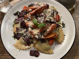 Kind of ravioli   at SIGGIS v/gan dine & co. in Munich