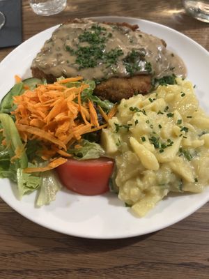 Jagerschnitzel   at SIGGIS v/gan dine & co. in Munich