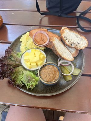 Traditional snack plate  at SIGGIS v/gan dine & co. in Munich