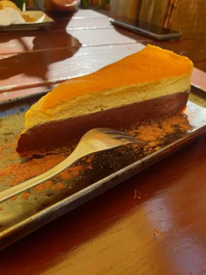 Chocolate mango cake at SIGGIS v/gan dine & co. in Munich