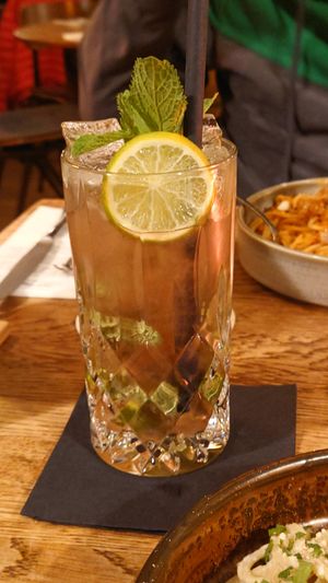 Watermelon mojito, non alcoholic, unfortunately too much ice :( at SIGGIS v/gan dine & co. in Munich