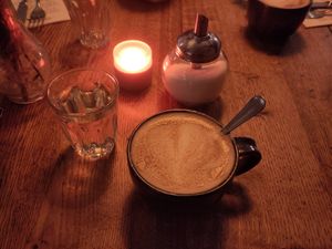 Cappuccino at SIGGIS v/gan dine & co. in Munich