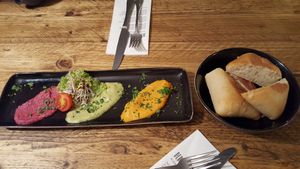 Spread plate at SIGGIS v/gan dine & co. in Munich