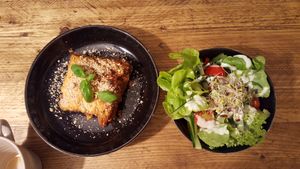 Lasagna at SIGGIS v/gan dine & co. in Munich