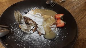 Apfelstrudel at SIGGIS v/gan dine & co. in Munich