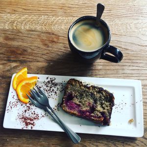 Delicious cake! at SIGGIS v/gan dine & co. in Munich