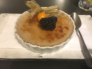 Crème brûlée  at SIGGIS v/gan dine & co. in Munich