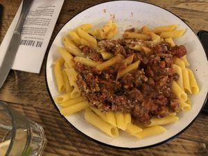 And the pasta with gluten free noodles  at SIGGIS v/gan dine & co. in Munich