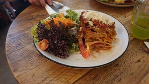 Lasagne at SIGGIS v/gan dine & co. in Munich