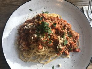 Pasta Ragout at SIGGIS v/gan dine & co. in Munich