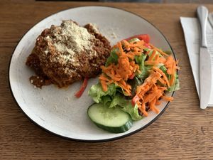 Yummi Lasagne at SIGGIS v/gan dine & co. in Munich