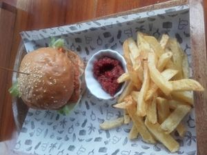 wak wak burger at SHAKA - Bohol in Panglao