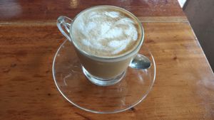 Coconut milk latte at SHAKA - Bohol in Panglao