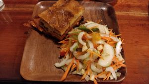 Really really good lasagne and salad at SHAKA - Bohol in Panglao