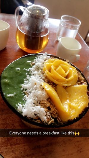 Green smoothie bowl my favourite! at SHAKA - Bohol in Panglao