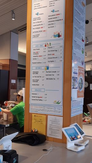 Menu at Bon Me in Boston