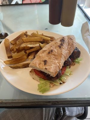 Choripán 🤤   at Loving Hut - Palermo in Buenos Aires
