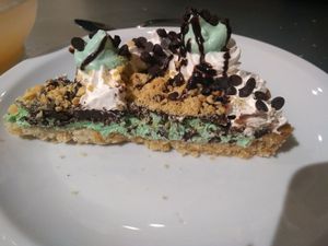 Torta de menta granizada ❤️ at Loving Hut - Palermo in Buenos Aires