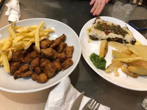 Matambrito y nuggets de seitan! at Loving Hut - Palermo in Buenos Aires