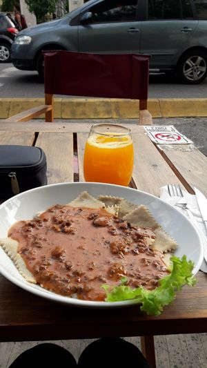 Ravioles at Loving Hut - Palermo in Buenos Aires