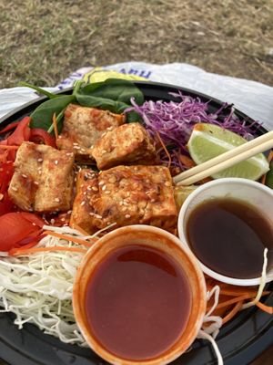 Bibimbap+tofu at Koriente in Austin