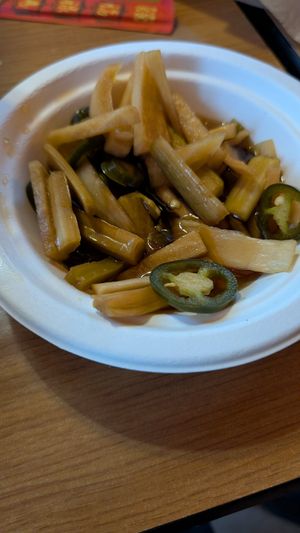 Pickled veggies at Koriente in Austin