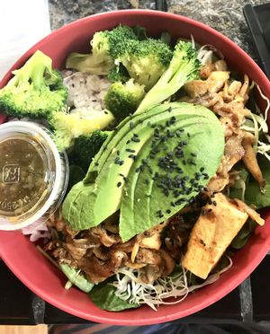 This was the Shiitake Mushroom bowl. I added avocado and broccoli to it. 5/5 at Koriente in Austin