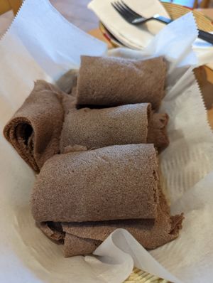 Pure Teff injera at Ahadu in Burtonsville
