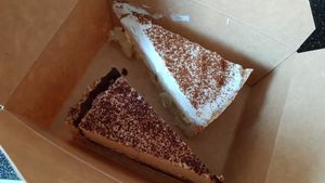 Tiramisu & pear pudding cake at Nobiko in Cologne