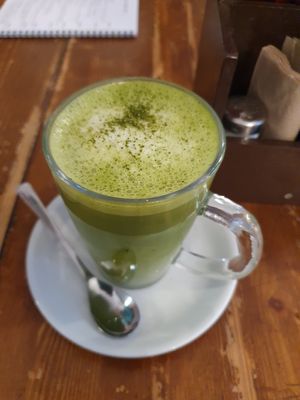 Matcha latte at Nobiko in Cologne