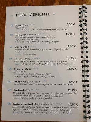 Menu at Nobiko in Cologne