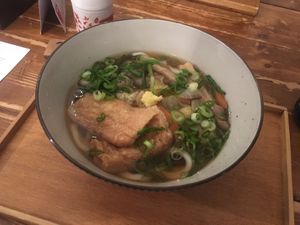 Winter special Udon noodles with fried tofu at Nobiko in Cologne