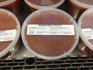 Marinara sauce at Peperonata Pasta & Empanadas in Sarasota