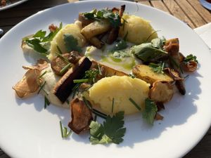 Wurzelgemüse mit Kartoffelstampf  at Seeblick in Norddorf