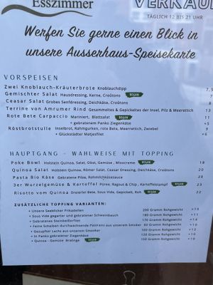 Außer-Haus-Karte   at Seeblick in Norddorf