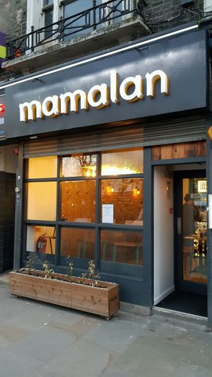 Outside at mamalan - Clapham in South West London