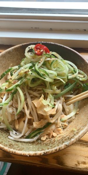 Tofu noodle salad  at mamalan - Clapham in South West London