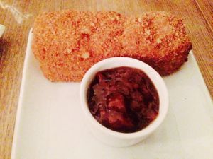 Deep fried mac and cheese  at The East Sydney Hotel in Sydney