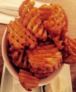 Waffle fries  at The East Sydney Hotel in Sydney