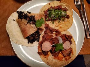3 of the 6 or 7 taco options. I don't remember the names of each off the top of my head, but they all were great at Don Taco Tequila in San Miguel De Allende
