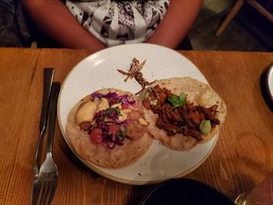 Tacos our friend ordered at Don Taco Tequila in San Miguel De Allende