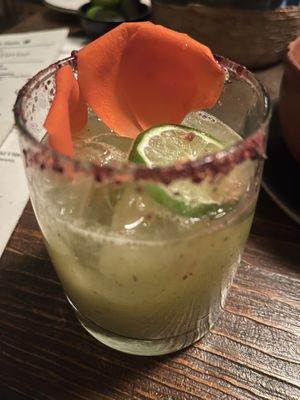 Guana and mint margarita   at Don Taco Tequila in San Miguel De Allende