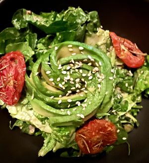 Beautiful fresh saladd  at Don Taco Tequila in San Miguel De Allende