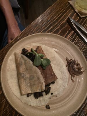 Norteno taco  at Don Taco Tequila in San Miguel De Allende